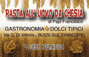 Pasta All'Uovo Chesia (Bussi sul